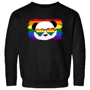 Discover Rainbow Panda Bear LGBT Gay Pride Sweatshirts