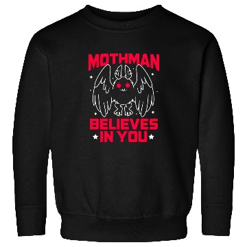 Discover Funny Cryptid Gothic Mothman Believes In You Sweatshirts