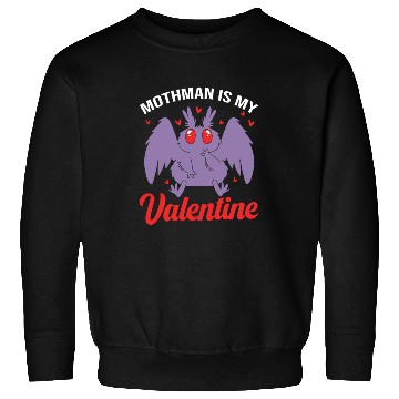 Discover Funny Valentines Day Cryptid Cute Mothman Sweatshirts