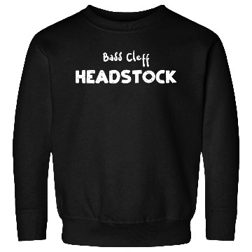 Discover Bass Cleff Headstock - Guitar Sweatshirts