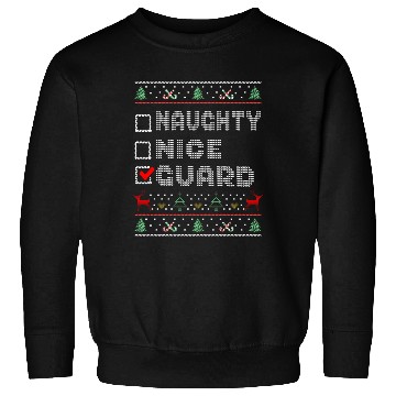 Discover Naughty Nice Guard, Matching Christmas Group Sweatshirts