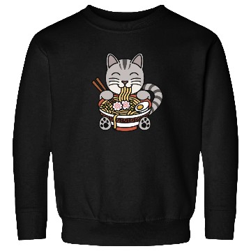 Discover American Shorthair Cat Ramen Noodles Sweatshirts