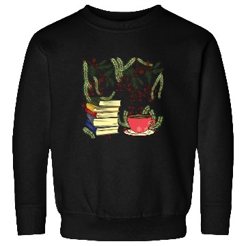 Discover Winter Books and Tea Sweatshirts