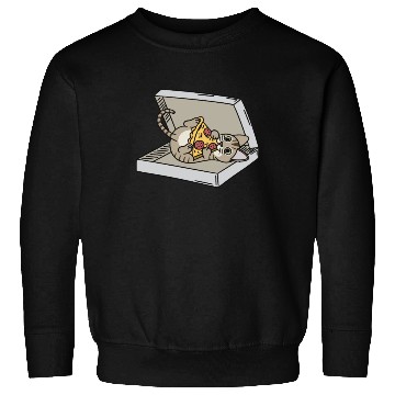 Discover Devon Rex Cat Pizza Lover Sweatshirts