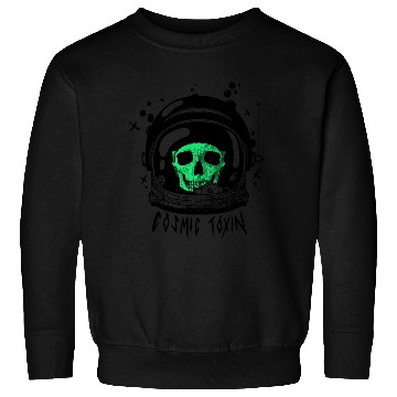 Discover Astronaut Skull - Green Sweatshirts