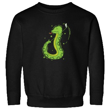Discover Snake plays Golf Reptile Animal Zoo Sweatshirts