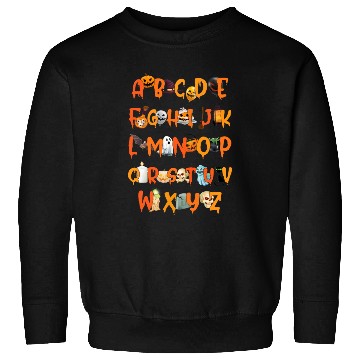 Discover Alphabet ABC Teacher Halloween Sweatshirts