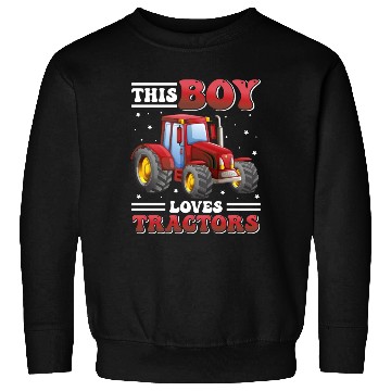Discover This Boy Loves Tractors! Farmer Kids, Boy Tractor Sweatshirts