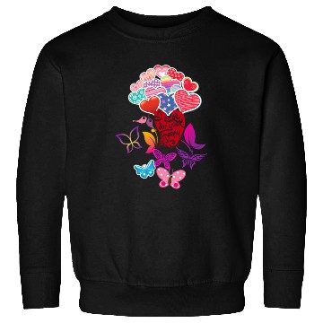 Discover Beautiful Hearts and Butterflies Sweatshirts