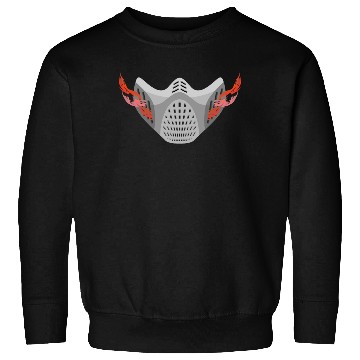 Discover Face Protection Grey Fire Gas Mask Sweatshirts