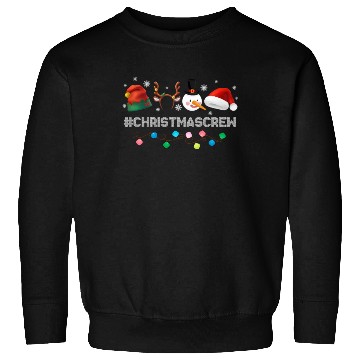 Discover Christmas Crew Elf Reindeer Santa Hat Sweatshirts