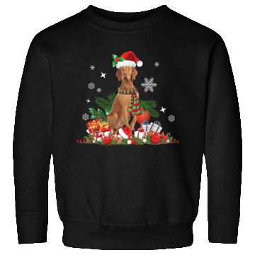 Discover Christmas Hungarian Vizsla Dog Sweatshirts