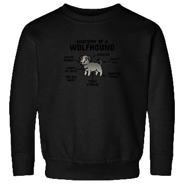 Discover Anatomy Of A Irish Wolfhound Sweatshirts