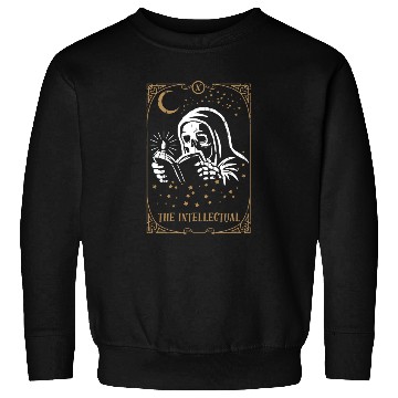 Discover Skeleton Intellectual Tarot Card Occult Gothic Sweatshirts