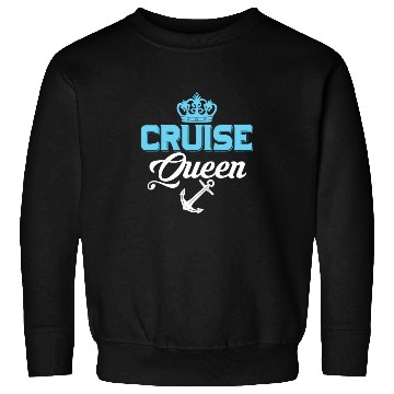 Discover Cruise Queen Cruiser Vacation Crusing Sweatshirts