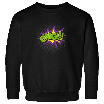 Discover Comic Style OMG Expression Design Sweatshirts