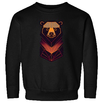 Discover Orange neon bear Sweatshirts