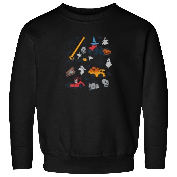 Discover Spooky Construction Vehicles Sweatshirts