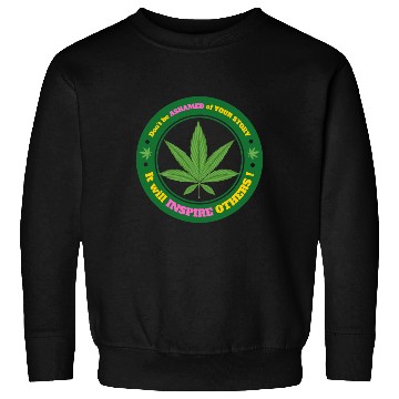 Discover Drug Addiction Recovery AA Sober Sobriety Cannabis Sweatshirts