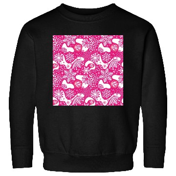 Discover Abstract Pink Winter Pattern Sweatshirts