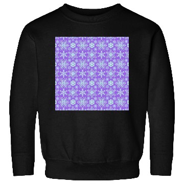 Discover Modern Snowflakes Pattern Purple Blue Sweatshirts
