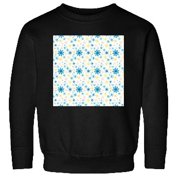 Discover Modern Snowflakes Pattern Colorful Sweatshirts