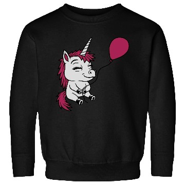 Discover Happy balloon unicorn comic Sweatshirts