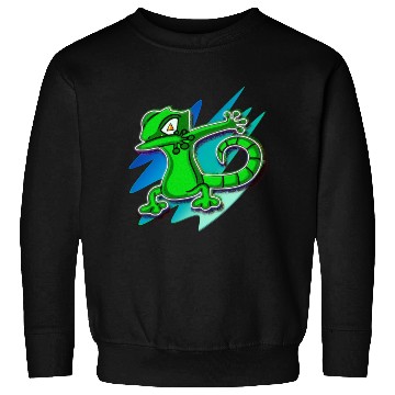 Discover Dabbing Gecko - Jack O Lantern Eyes Sweatshirts
