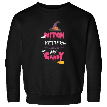 Discover Halloween witch candy Sweatshirts