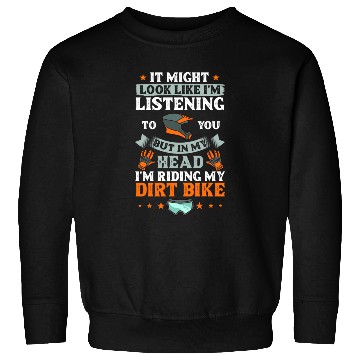 Discover Dirt Bike Electric Motocross Riding MX Rider Sweatshirts