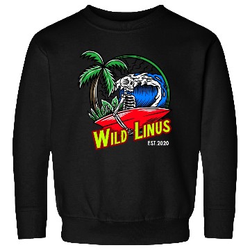 Discover Surfing Skull by Wild Linus Germany Sweatshirts