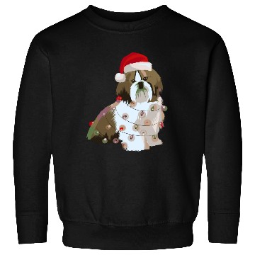 Discover Shih Tzu Christmas Lights Xmas Dog Lover Sweatshirts