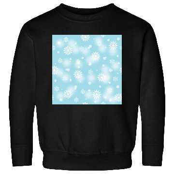 Discover Abstract Blue Snowflakes Pattern Sweatshirts