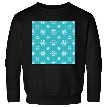 Discover Decorative Teal Snowflakes Pattern Sweatshirts