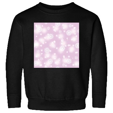 Discover Violet Snowflakes Pattern Sweatshirts