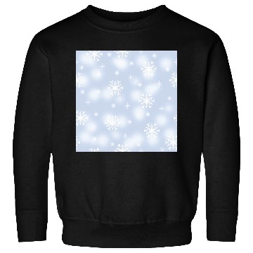 Discover Blue White Snowflakes Pattern Sweatshirts