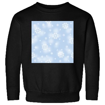 Discover Elegant Blue Snowflakes Pattern Sweatshirts