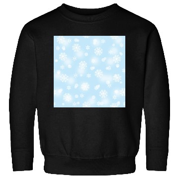 Discover Blue Snowflakes Pattern Sweatshirts