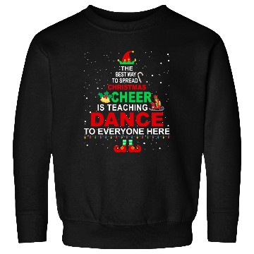 Discover Dance Teacher Christmas Sweatshirts Elf Cheer Sweatshirts