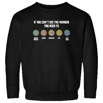 Discover Ishihara Numbers - Eat Tofu Sweatshirts