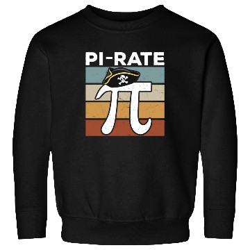 Discover Pirate Girls Boys Pi Symbol 3.14 Math Sweatshirts