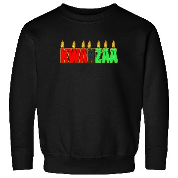 Discover Afro American Candle Kinara Kwanzaa Sweatshirts