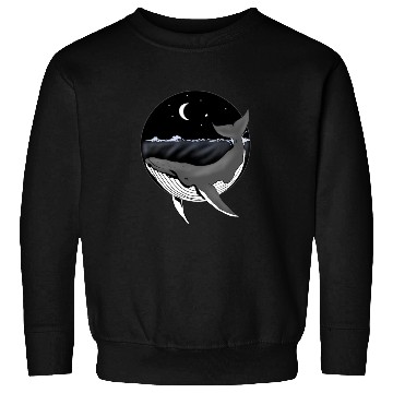 Discover Humpback whale at night Sweatshirts