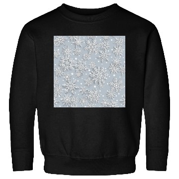 Discover Grey Snowflakes Pattern Sweatshirts
