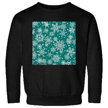 Discover Green Snowflakes Pattern Sweatshirts