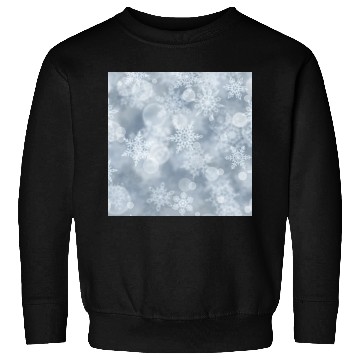 Discover Grey White Snowflakes Pattern Sweatshirts