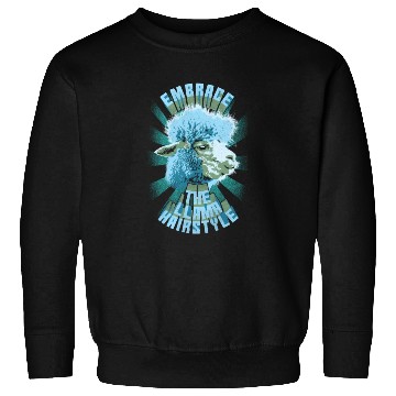 Discover Embrace The Llama Hairstyle Sweatshirts