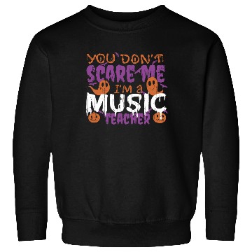 Discover Ghost Pumpkin Music Teacher Halloween Sweatshirts