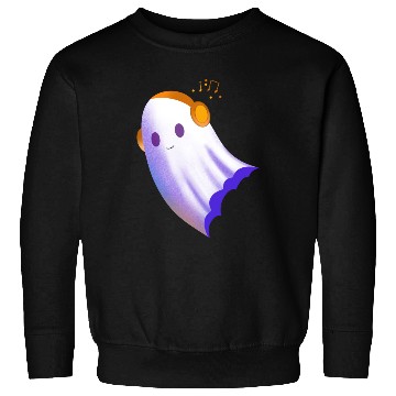 Discover A Ghost with headphones Sweatshirts