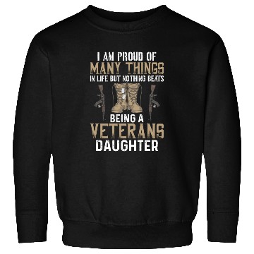 Discover Best Veterans Daughter Sweatshirts
